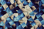 Vorschaubild Eine abstrakte blau weie Grafik (6000 x 4500)