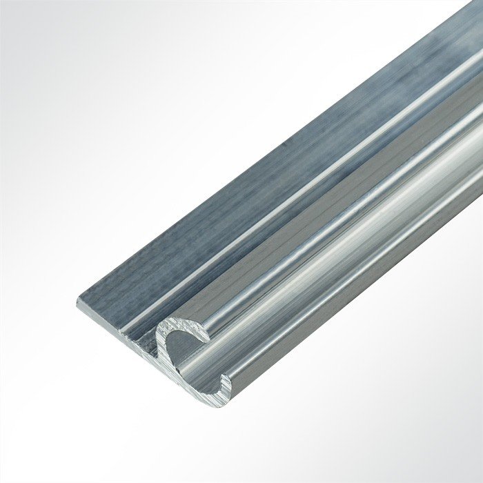 Kederschiene Aluminium pressblank fr 6,0 - 9,0mm Keder
