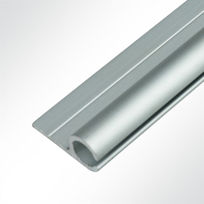 Kederschiene Aluminium eloxiert fr 5,0 - 9,0mm Keder