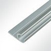 Vorschau 10x Kederschiene Kederleiste Kederprofil Aluminium Wei fr Keder 6,0-9,0mm Lnge 6m grau