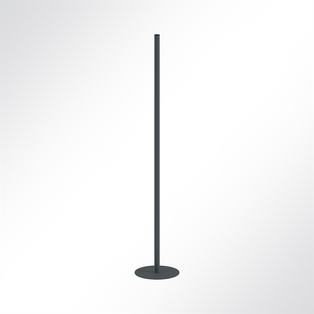 Artikelbild QP Akustikpaneel Pole-Mode Stange 4cm Hhe 180cm Fu 34cm Schwarz 7016