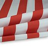 Vorschau Markisenstoff / Tuch teflonbeschichtet wasserabweisend Breite 120cm Streifen (8,5cm) Kupferbraun verkehrsrot