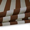 Vorschau Markisenstoff / Tuch teflonbeschichtet wasserabweisend Breite 120cm Streifen (8,5cm) Graphitschwarz kupferbraun
