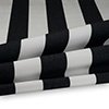 Vorschau Markisenstoff / Tuch teflonbeschichtet wasserabweisend Breite 120cm Streifen (8,5cm) Nussbraun graphitschwarz